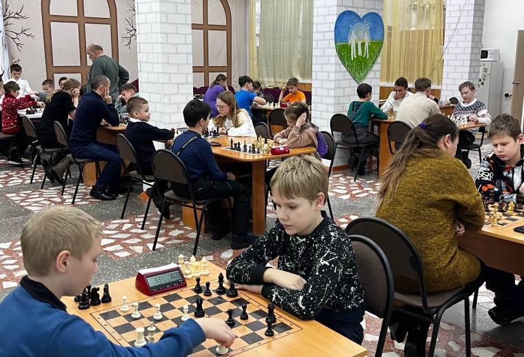 Городской шахматный турнир для первоклассников.